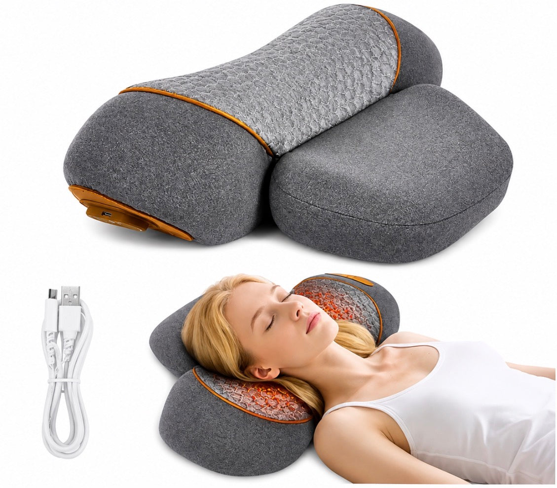 Relaxora™ - Elektronisk Massagekudde För Nacksmärta & Spända Muskler